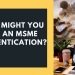 How might you get an MSME authentication