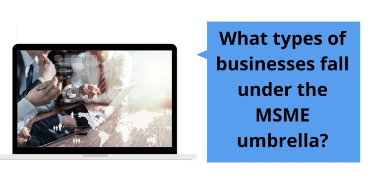 What types of businesses fall under the MSME umbrella