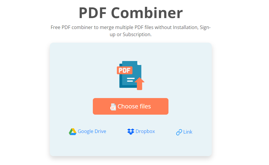 pdf combiner Homepage