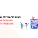 Build quality backlinks from high domain authority website