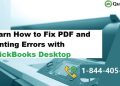 QuickBooks pdf and print errors