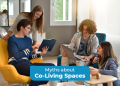 image with text as myths about co-living space