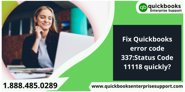 Fix QuickBooks error code 337Status Code 11118 quickly