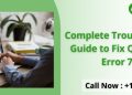 Complete Troubleshooting Guide to Fix QuickBooks Error 7149