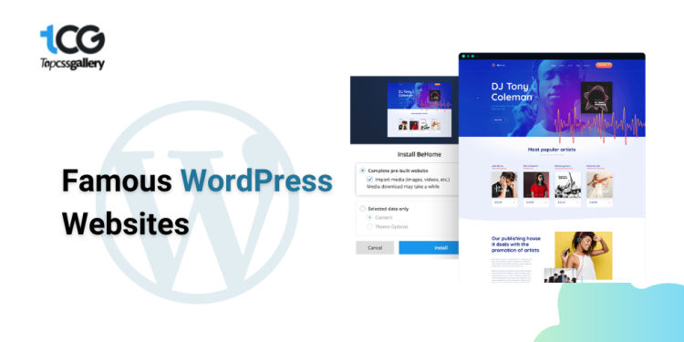 Best 10 Famous WordPress Website Examples